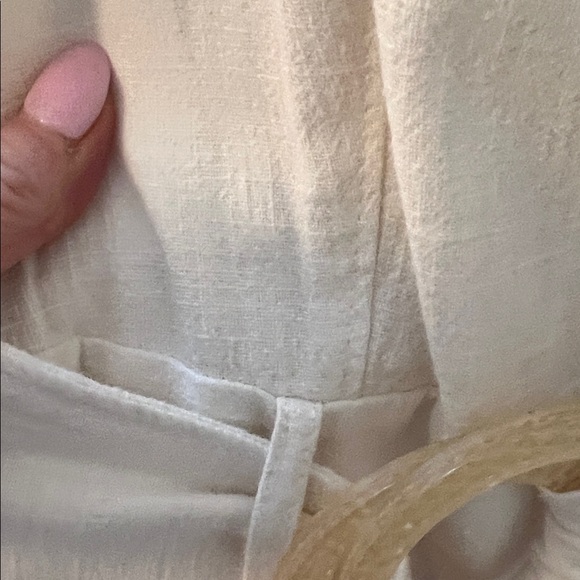 Anthropologie Linen Blend Cape Cod Sleeveless Jumpsuit with Belt - Picture 4 of 15